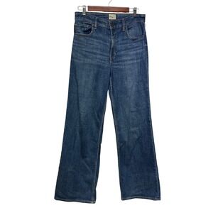 Faherty Brand Women's Dream Jean Wide Leg High Rise Jeans Stretch Denim 30
